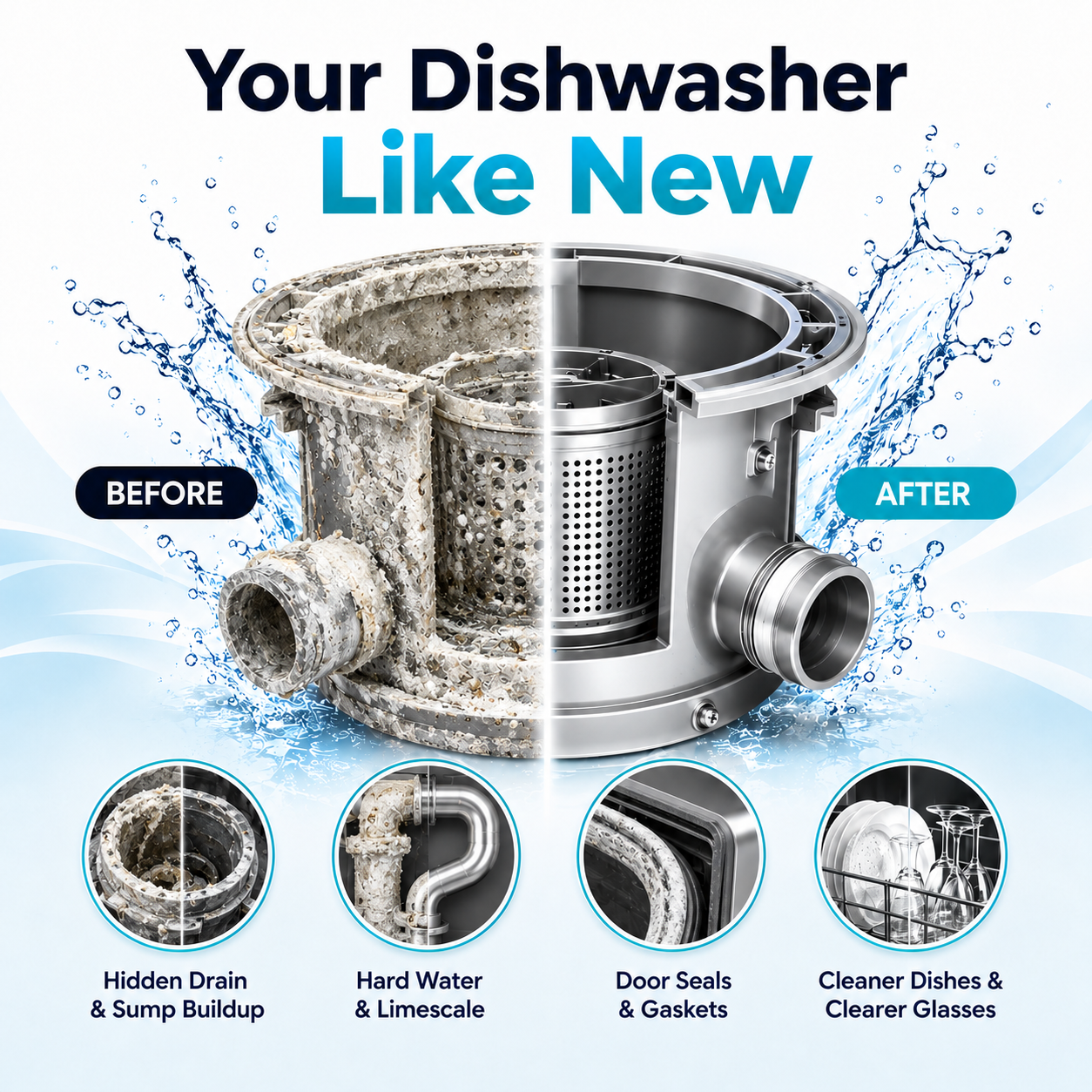 DeepRinse Dishwasher Cleaner Pro