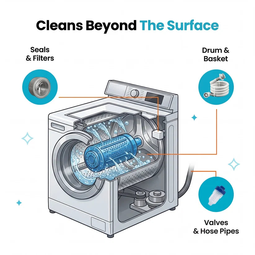 DeepRinse Washing Machine Cleaner